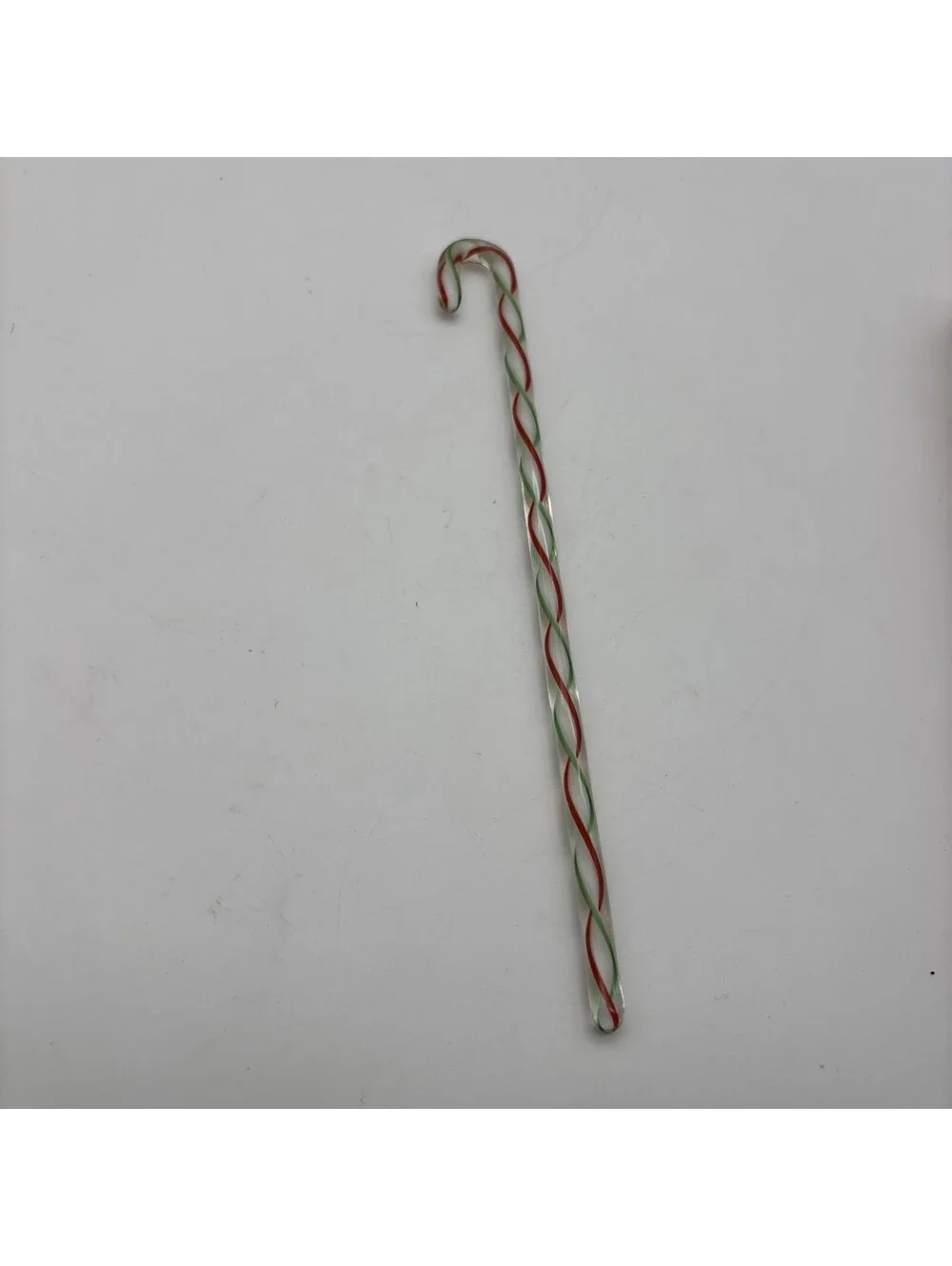 Pier 1 Imports Glass 8” Candy Cane  Swizzle Sticks Cold Drinks, 2 Boxes, 8 Total